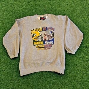 Vintage GALT SAND Superbowl 97 Gray NFL Sweatshirt with Team Logos